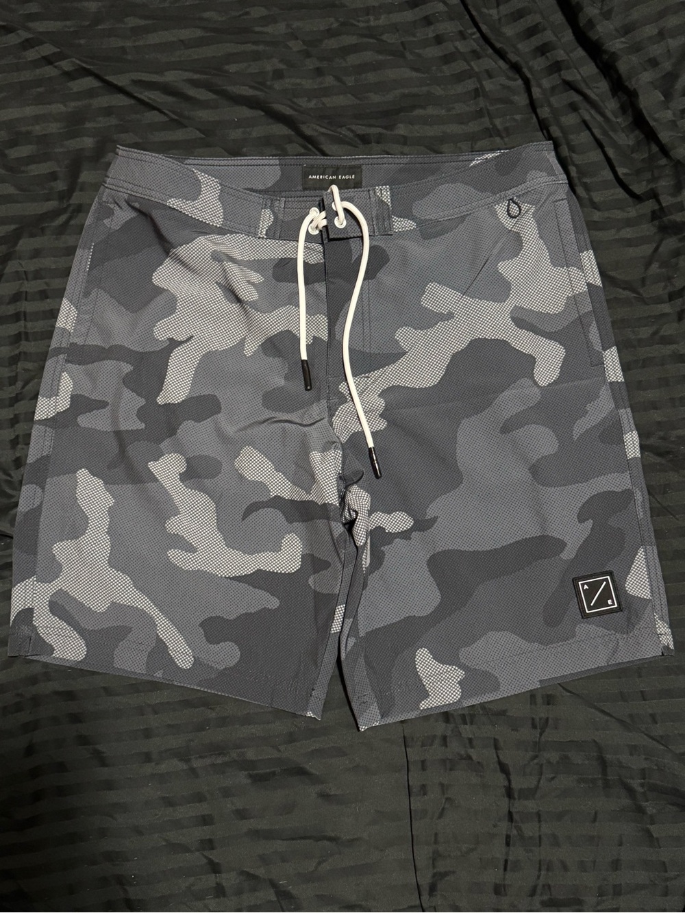 American Eagle Outfitters Gray Camo Board Shorts